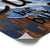 月に照らされた陛下：雪湖の上のアライグマ ポスター (角)