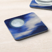 月に照らされた雲の月並み コースター (左側)