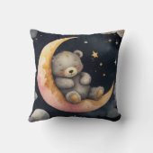 月に眠たいクマ クッション (裏面)