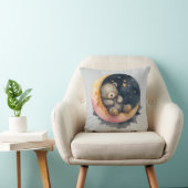 月に眠たいクマ クッション (椅子)