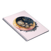 月に眠たいクマ ノートブック (右側)