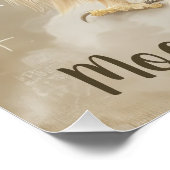 月に眠っているイーグルの鳥のベビー ポスター (コーナー)