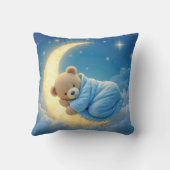 月に眠るテディベア クッション (裏面)