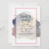 月に眠る可愛い王様ライオン 招待状 (正面)