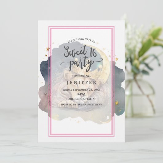 月に眠る可愛い王様ライオン 招待状 (スタンド正面)