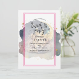 月に眠る可愛い王様ライオン 招待状