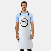 月に蝙蝠 エプロン (着用した状態)