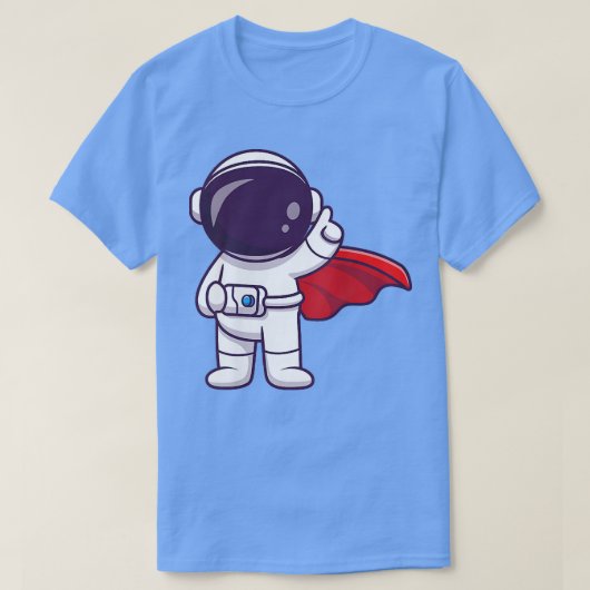 月に行く宇宙飛行士クリプト宇宙 Tシャツ (デザイン正面)