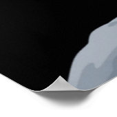 月に行ってアフガンハウンドに戻る ポスター (角)