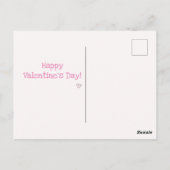 月に行って戻って愛して!バレンタインの日 ポストカード (裏面)