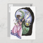 月に表示された会議のポストカード ポストカード (正面/裏面)