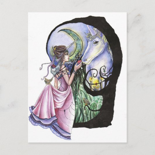 月に表示された会議のポストカード ポストカード (正面)