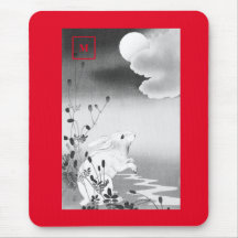 月に関するマウスパッドラビット日本の