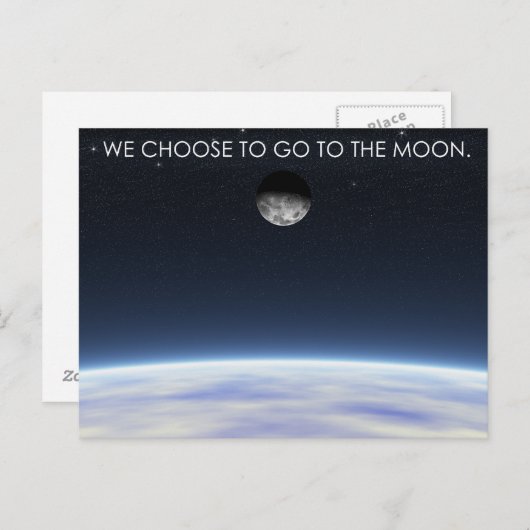 月に ポストカード (正面/裏面)