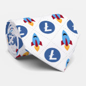 月にLitecoin暗号化ブロックチェーンロケット ネクタイ (ロール)