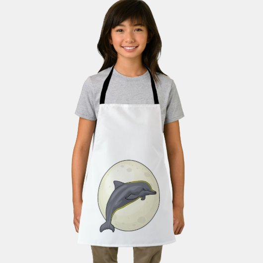 月のあるイルカ エプロン (インサイチュ)
