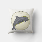 月のあるイルカ クッション (裏面)