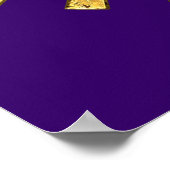 月のある人生の花 ポスター (角)