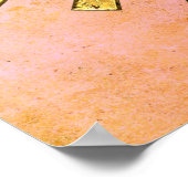 月のある人生の花 ポスター (角)