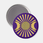 月のある人生の花 マグネット (正面/裏面)