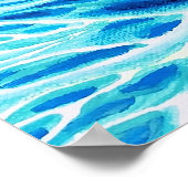 月のある新石器時代の女神 ポスター (角)