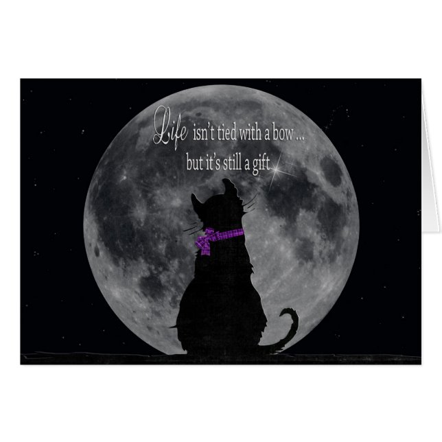 月のある猫 (正面横)