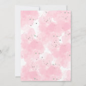 月のおとぎの国のパーティー招待状 - かわいい妖精 招待状 (裏面)