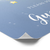 月のお姫様フクロリ ゲストブック ポスター (角)