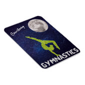 月のそばで宇宙に輝く体操選手 マグネット (右側)