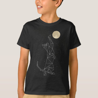月のために達する猫の星座 Tシャツ