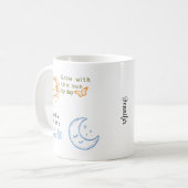 月ので息を吹き込んで太陽と共に成長すクラシックる コーヒーマグカップ (正面左)