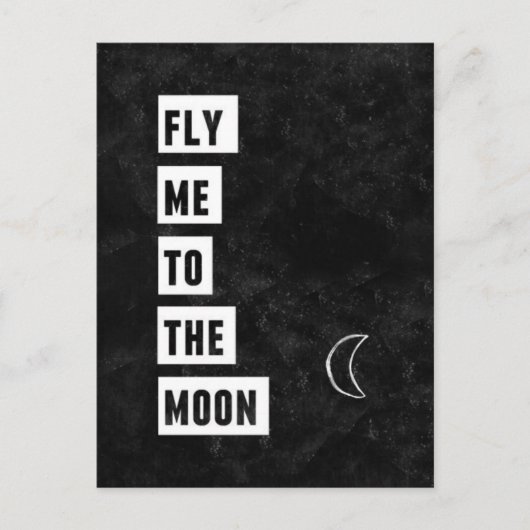 月のはがきに飛んでくれ ポストカード (正面)