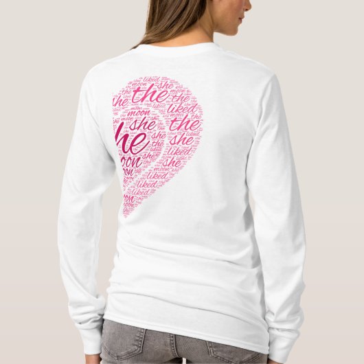 月のように Tシャツ (裏面)