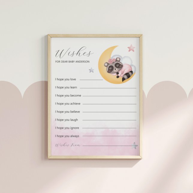 月のアライグマの夢を見てベビーゲームを願う (Dreamy Over the Moon Raccoon Wishes For Baby Game)