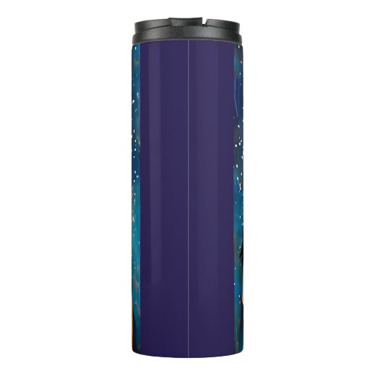 月のアートワークを見る女性たち タンブラー (裏面)