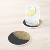 月のイメージと砂岩コースター コースター (側面)