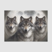 月のウルフパックのデコページ 薄葉紙 (正面)