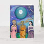 月のエネルギー |天体のアートワーク カード (正面)