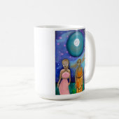 月のエネルギー |天体のアートワーク コーヒーマグカップ (正面右)