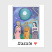 月のエネルギー |天体のアートワーク シール (シート)