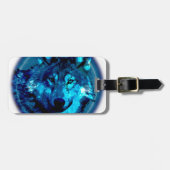 月のオオカミ ラゲッジタグ (正面横)