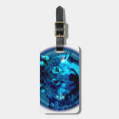 月のオオカミ ラゲッジタグ (正面縦)