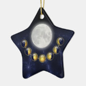 月のオーナメントの生命の月 セラミックオーナメント (左)