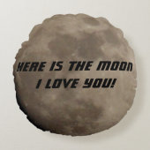 月のカスタマイズ用の枕を私が与えお願いしよう ラウンドクッション (正面)