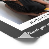 月のカスタム感謝の写真の従業員 ポスター (角)