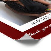 月のカスタム感謝の写真の従業員 ポスター (角)