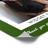 月のカスタム感謝の写真の従業員 ポスター (角)