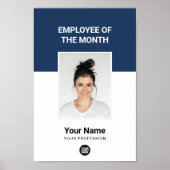 月のカスタム感謝の写真の従業員 ポスター (正面)