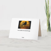 月のカラス グリーティングカード (裏面)