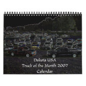 月のカレンダーのダコタ米国2007のトラック カレンダー (カバー)